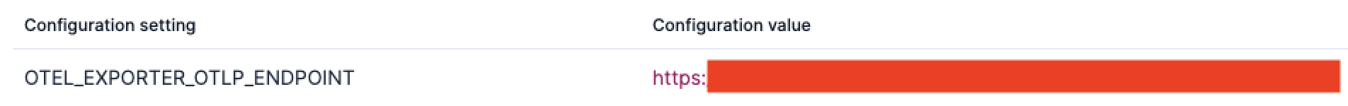 Set the OTEL_EXPORTER_OTLP_ENDPOINT